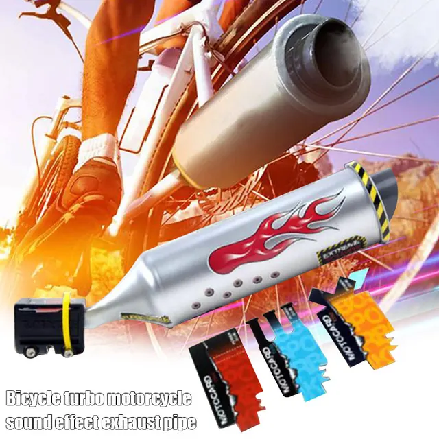 Rura wydechowa roweru Dźwięk Dzikie efekty motocyklowe Narzędzia rowerowe do BMX Akcesoria do rowerów górskich Narzędzia rowerowe Turbina Motocykl