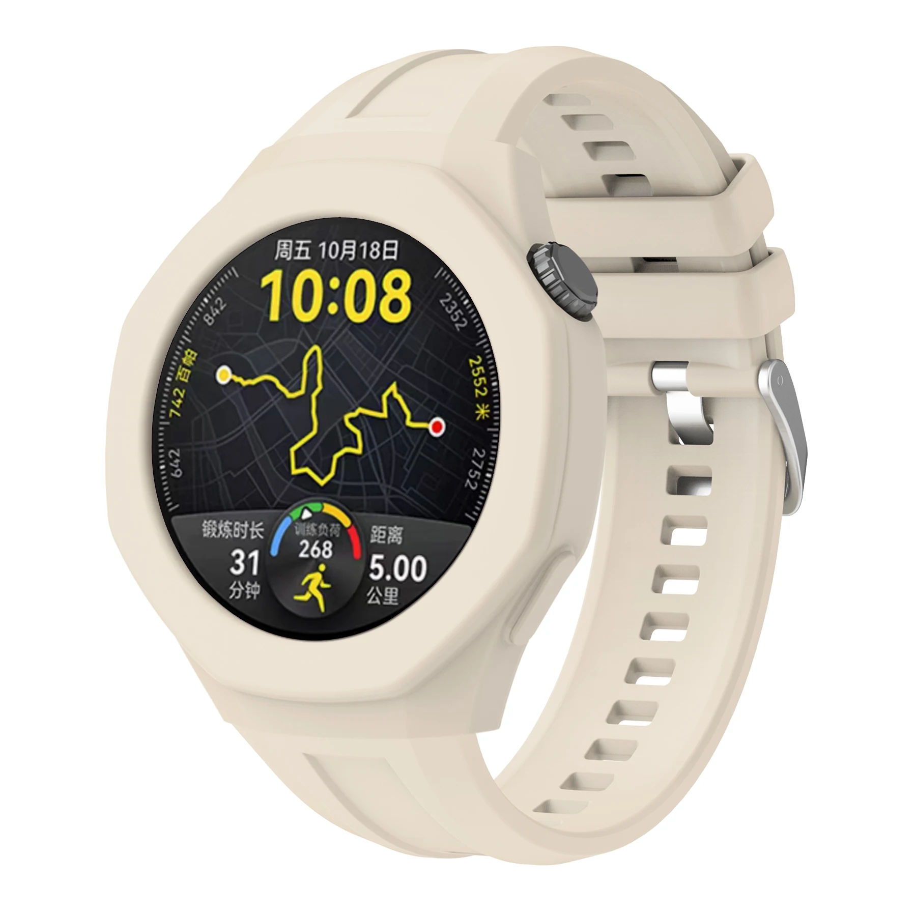 حزام سيليكون لساعة Huawei Watch GT5 Pro 46 ملم سوار الساعة الذكية + غطاء حماية #3