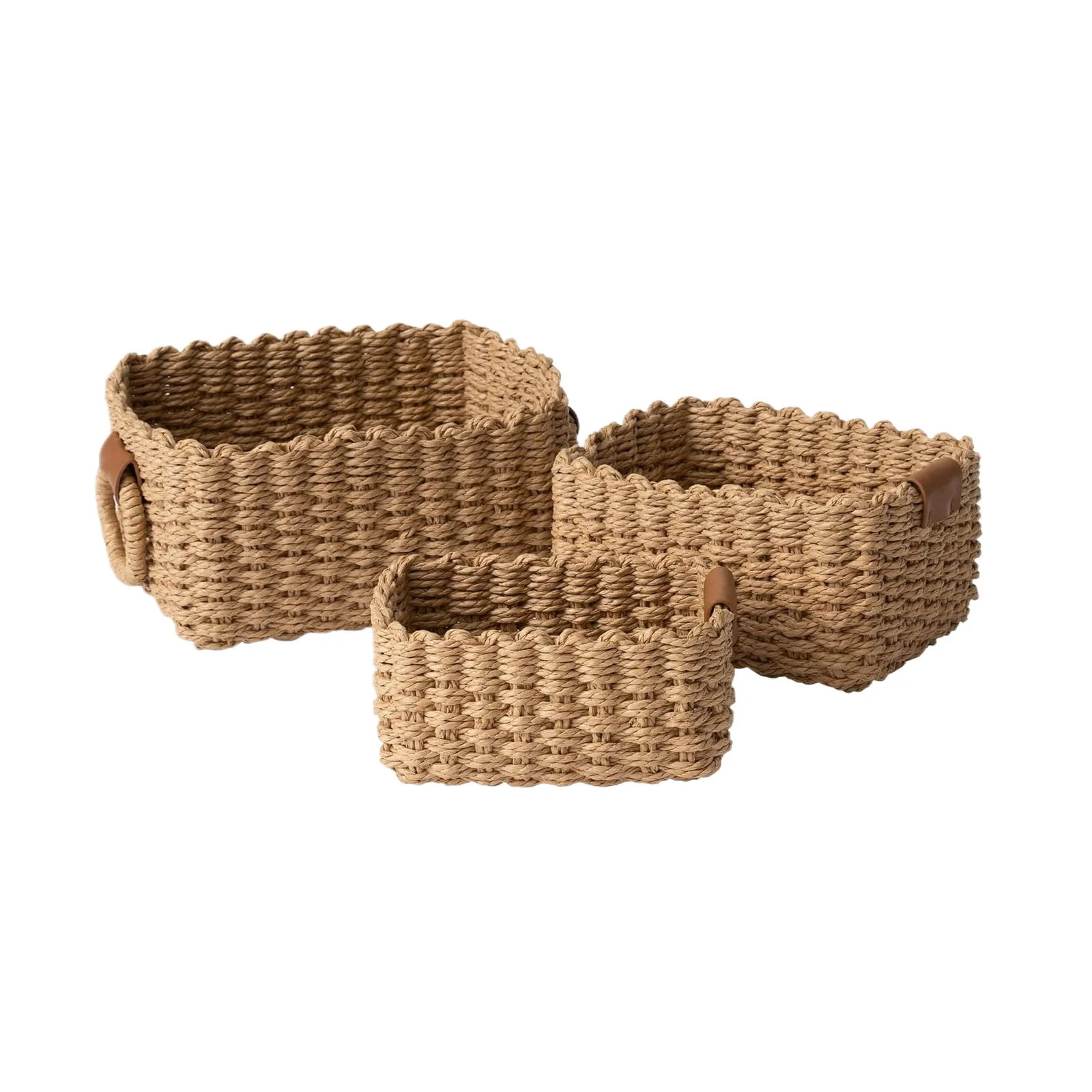 

Storage Basket, Paper Rope Woven, Desktop Coffee Table Storage Organizer, Snack Cosmetics Storage Baskets, Rattan Weaving