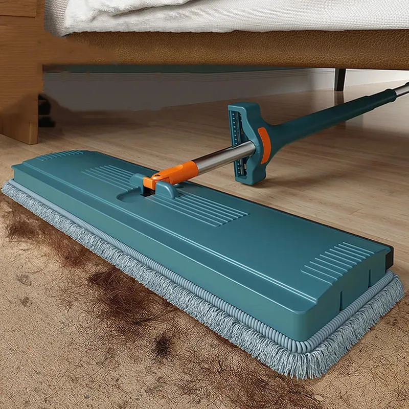 New Magic Hand-free Mop With Spin Free Hands Microfiber Lazy Floor Wringer Mopping Washing Household Cleaning Tools