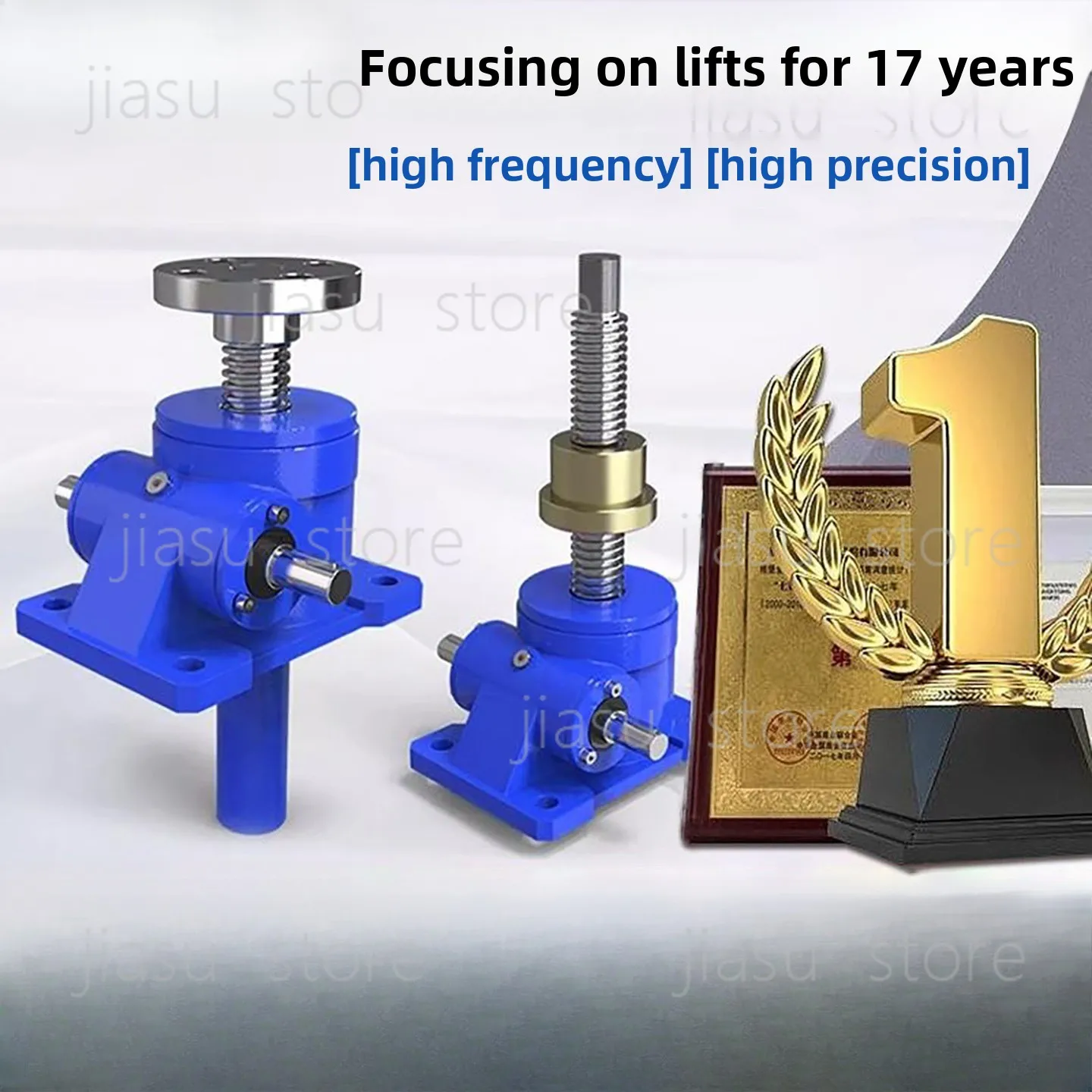 

SWL screw elevator, spiral lifting platform, hand-operated electric spiral lifter, worm gear hoist, small-sized