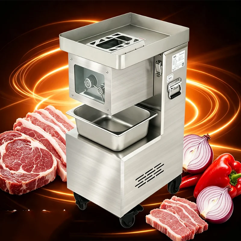 Frozen Meat Slicer Fully Automatic Meat Slicer Cutter for Commercial Grinders Slicers