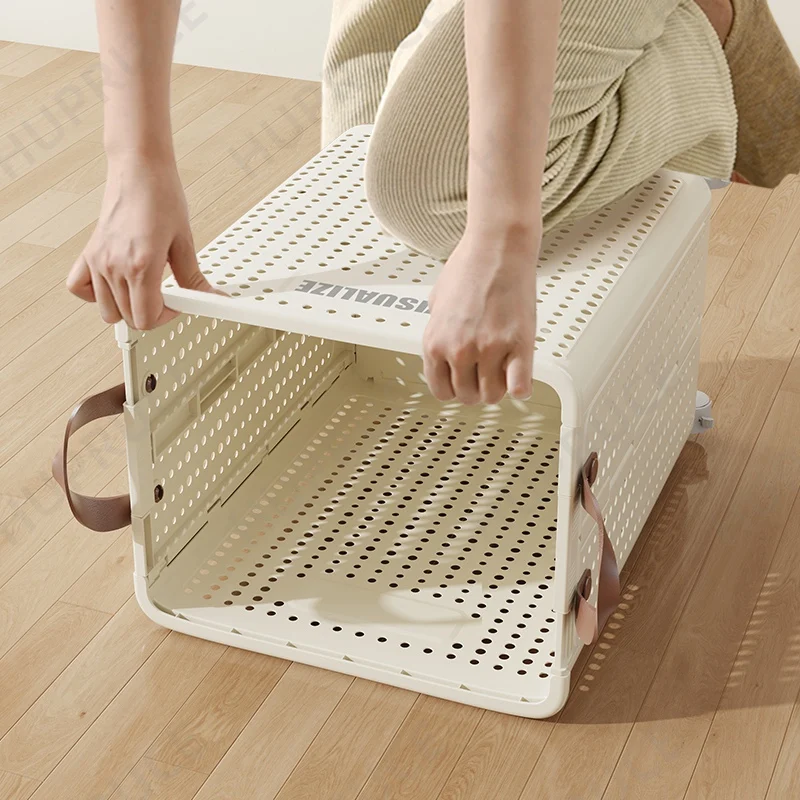 Foldable Laundry Basket hamper with casters for Washing Clothes