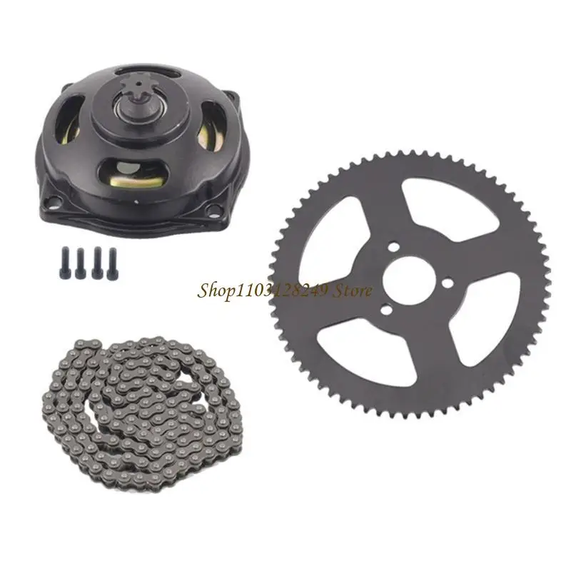 

N5KD Replacement Accessories Mini Pocket Bike Tooth Chain Sprocket Gear Box Links 7T Gear Box 68T Sprocket 144 Link