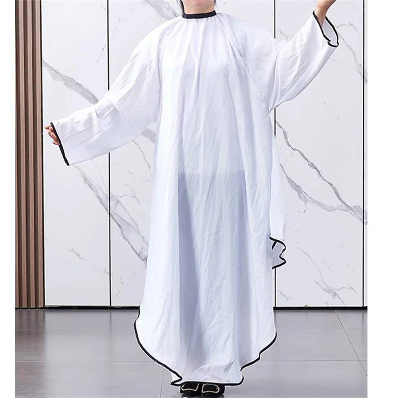 1PC Barbershop Ärmeln Schürze Barber Haarschnitt Tuch Haar Cut Cape Frisur Kleid Friseur Mantel Barbershop Salon Zubehör ﻿ – Detail 2
