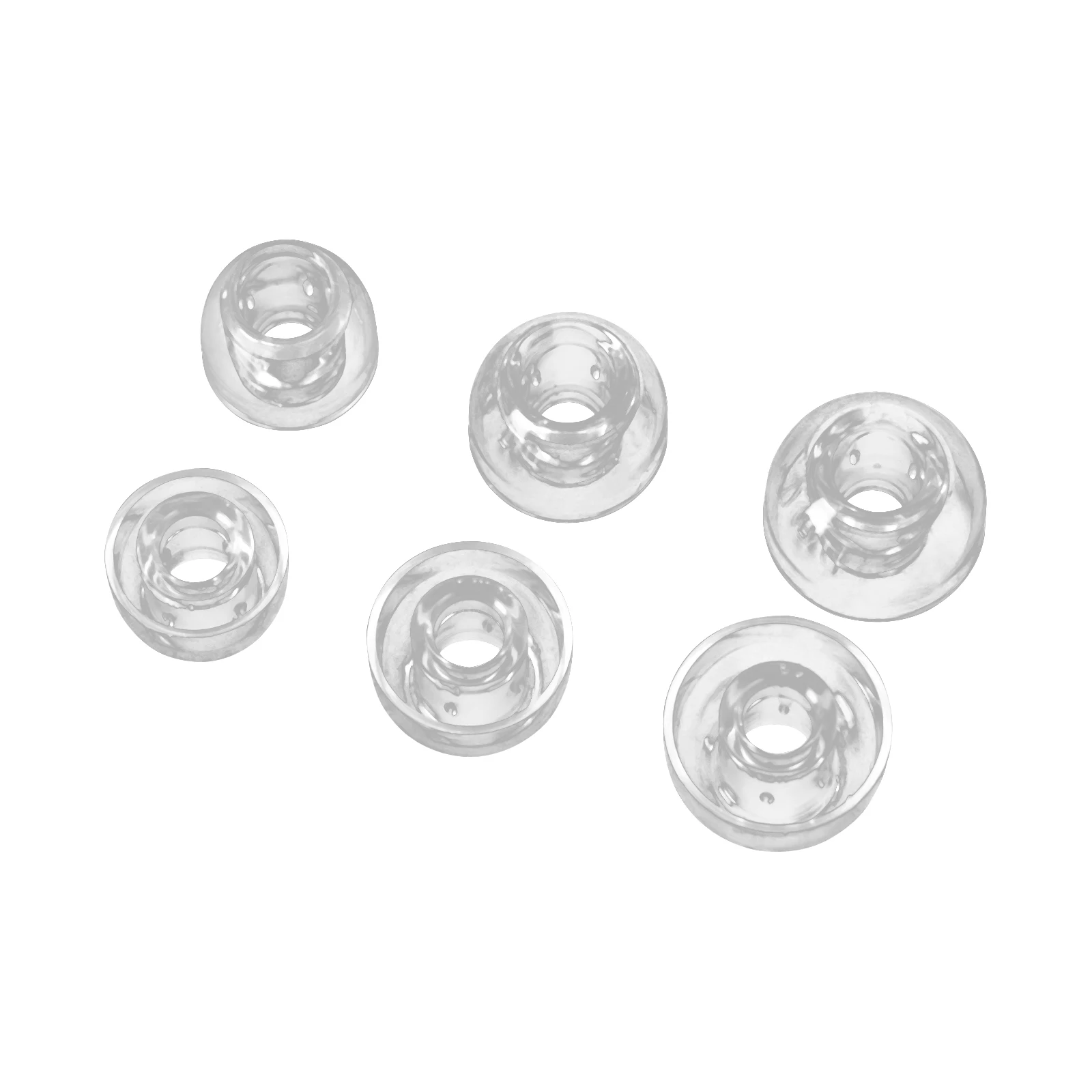 HiBy WG01 Replacement In-Ear Wave Guided Liquid Silicone Eartips 3Pairs Earplugs Noise Isolation Skin-friendly For Earphones