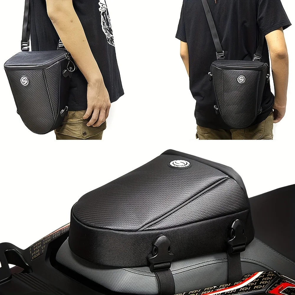 Multifunction Motorcycle Rear Seat Bag Motorcycle Tail Bag Large Capacity Motocross Rider Shoulder Bag