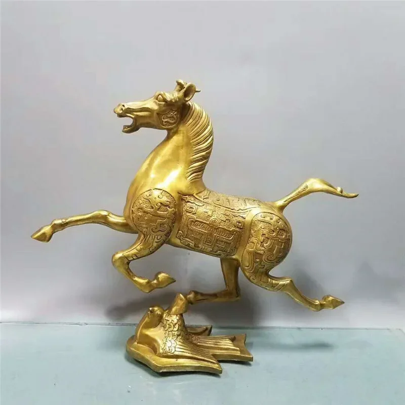 Brass horsestep Feiyan household ornaments