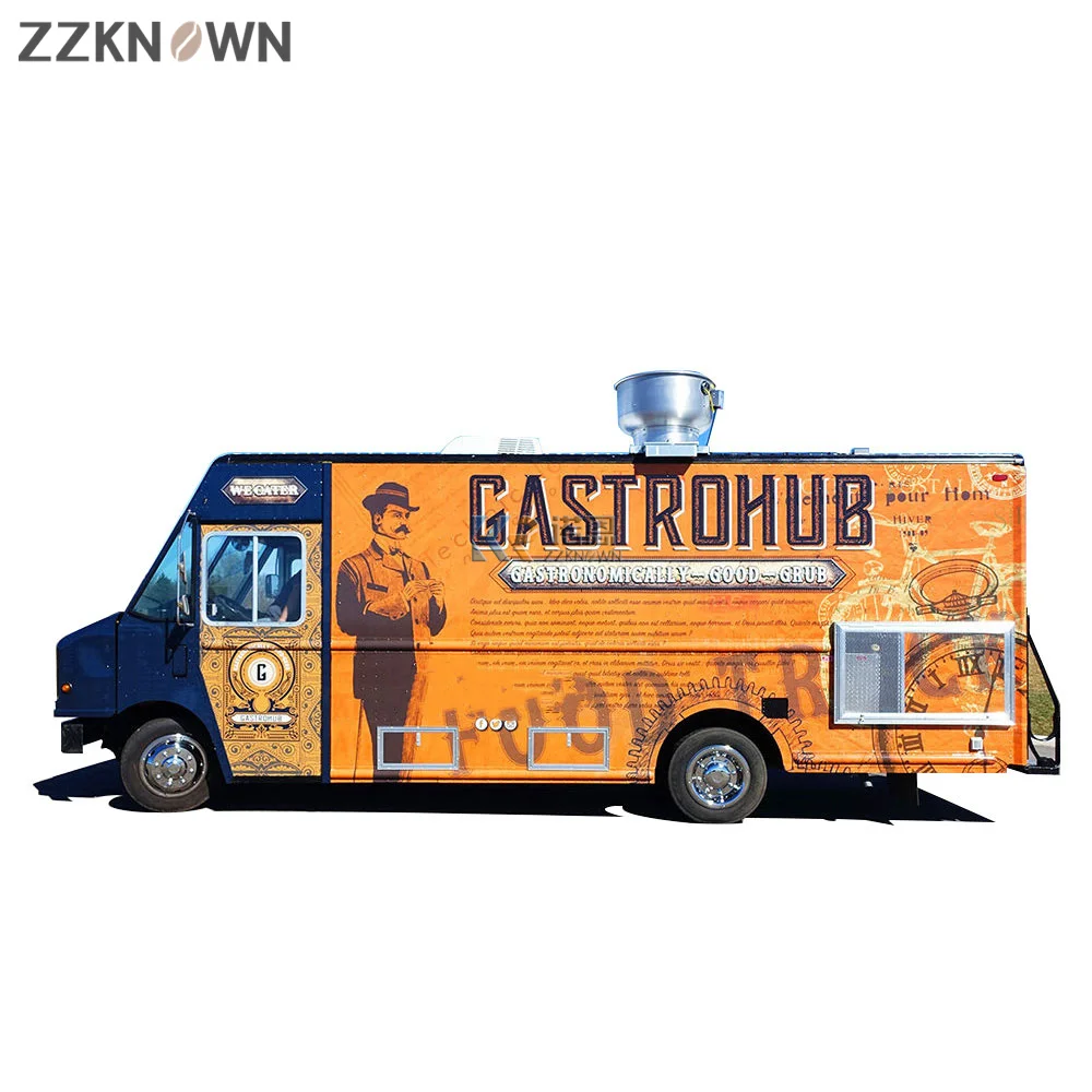 Europe Standard Food Trailer Truck With Full Kitchen Equipment Mobile Restaurant Fast Food Kitchen Equipment