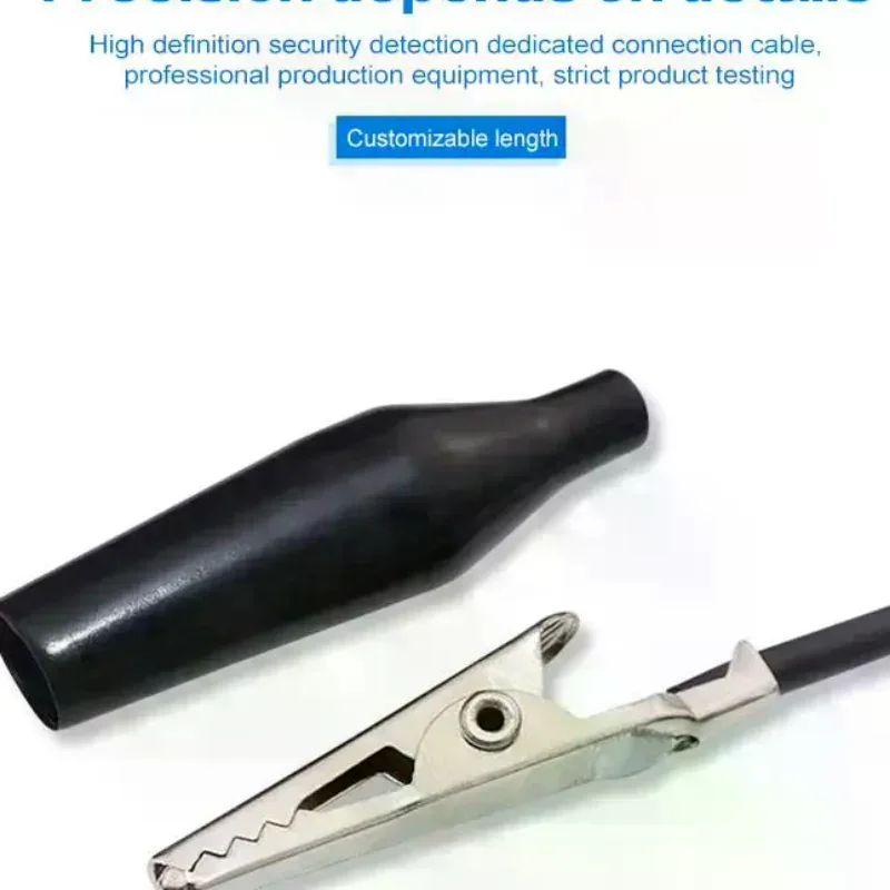 2PCS Alligator Clips Electrical DIY Test Leads Alligator Double-ended Crocodile Clips Roach Clip Test Jumper Wire 46CM