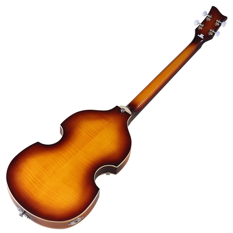 Left Hand 4 Strings Violin Bass Guitar 41 Inch Violin Guitarra Flame Maple Body High Gloss Finish