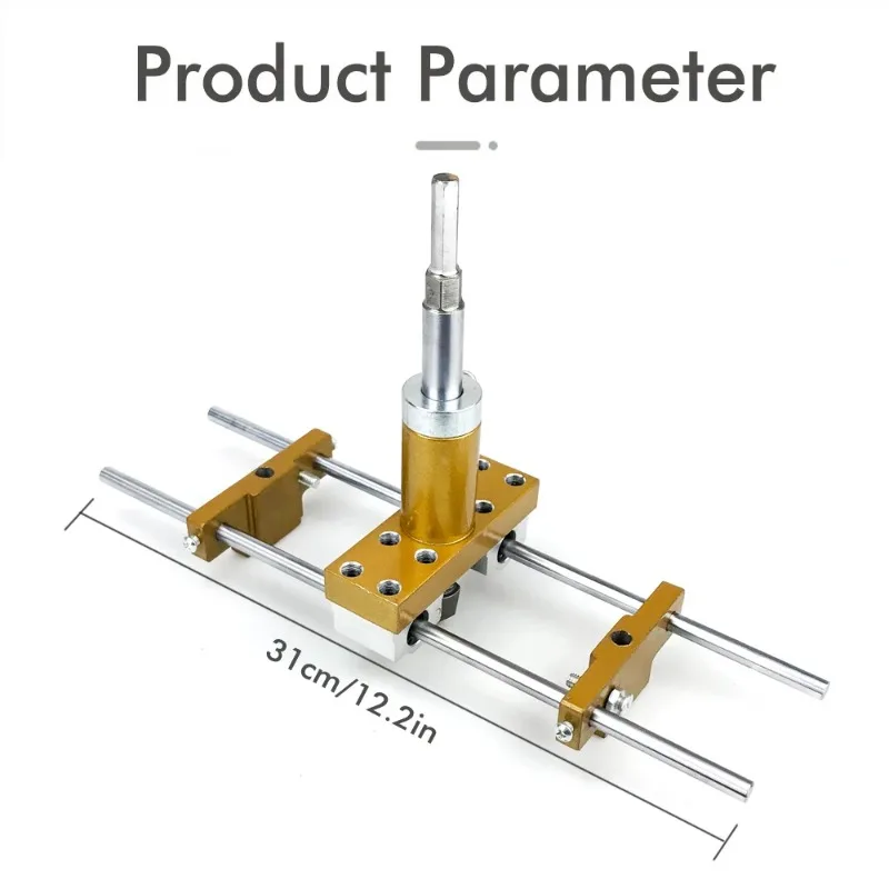 Wooden door slotting machine positioning, slotting machine installation, locking FXED、 Drilling and special aluminum alloy tools
