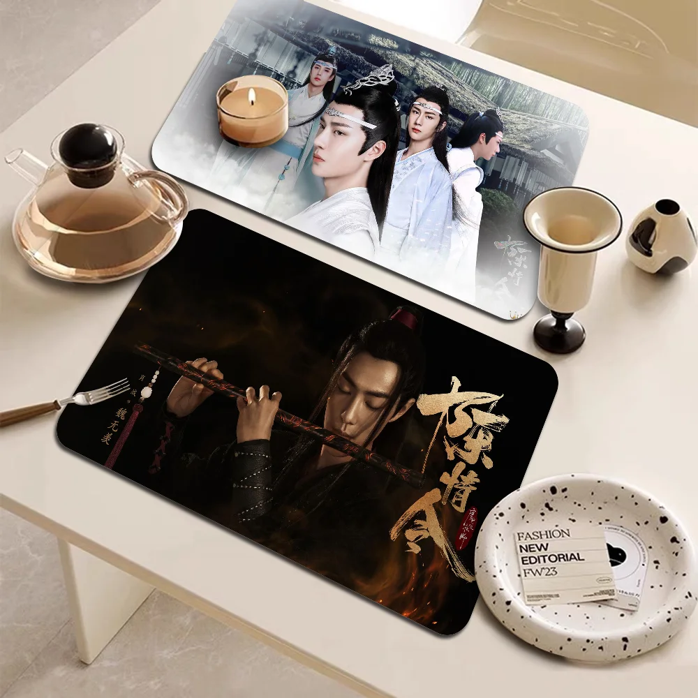 Drama The Untamed Xiao Zhan Wang Yi Bo Kitchen Absorbent Pad Dry Draining Mat Sink Washstand Coffee Machine Pads Table Placemat