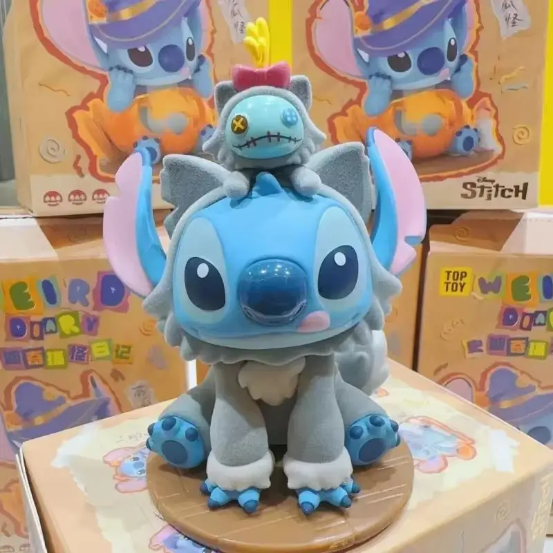 New Original Disney Weird Diary Series Stitch Cartoon Action Figures Kawaii Anime Model Doll Toy Desktop Collection Gift