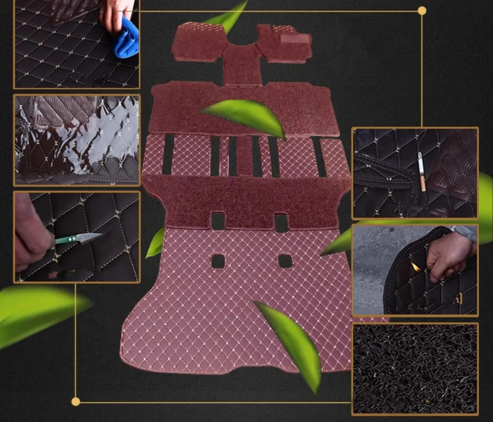 

Top quality! Custom full set car floor mats for Right Hand Drive Nissan Serena C25 2010-2005 7 8 seats double layers carpets