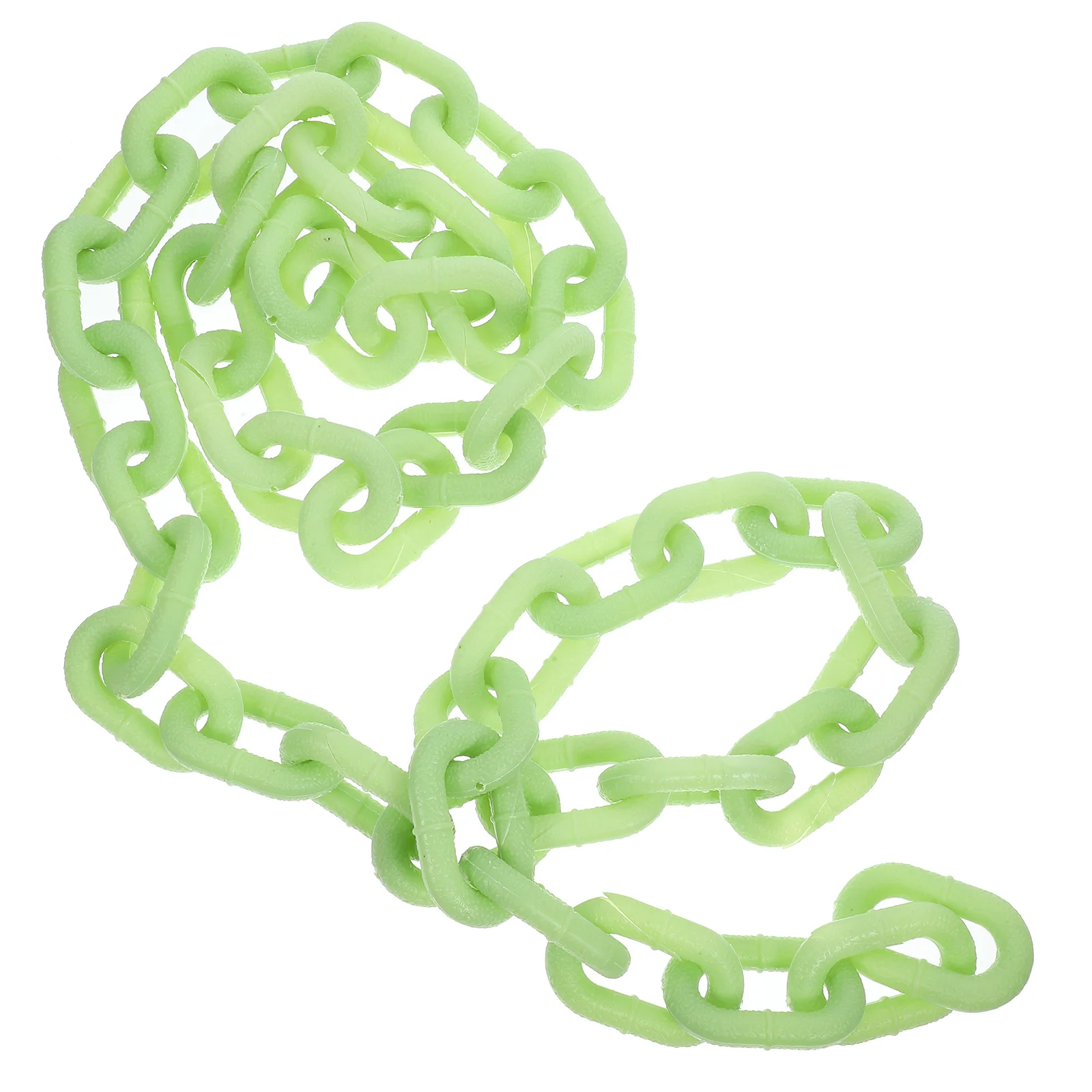 

1pc Glowing In The Dark Chain Plastic Luminous Chain For Halloween Decorations Party Supplies Haunted House Props