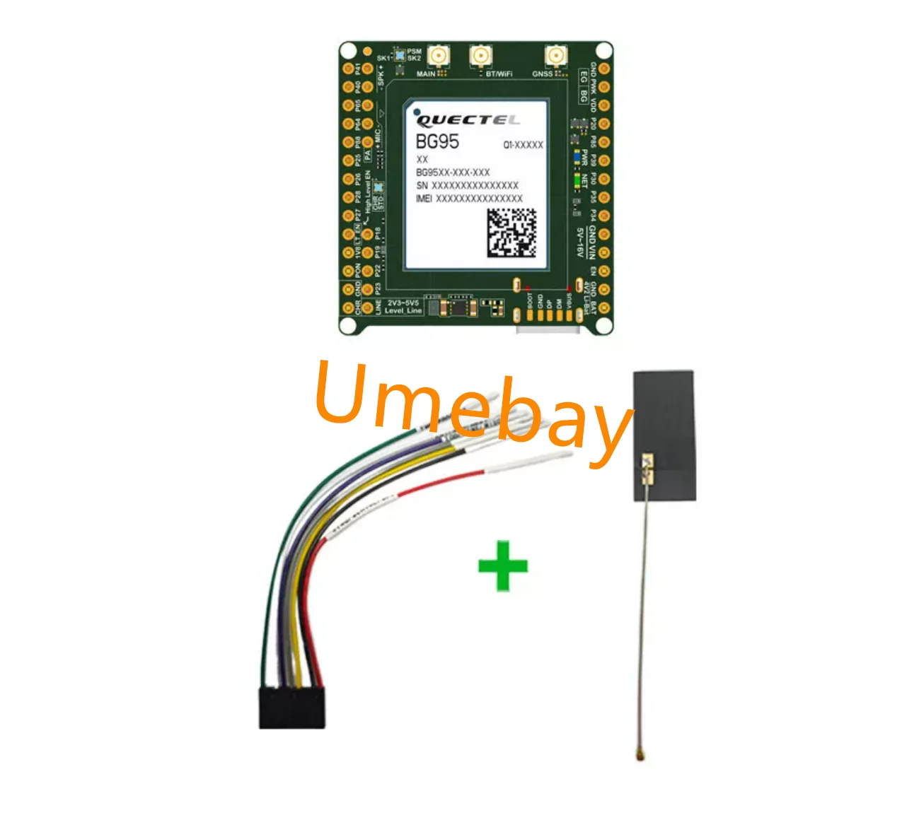 1 Piece, EG915U/EG912U/BG95 Series QuecPython Development Evaluation Board/Core Board