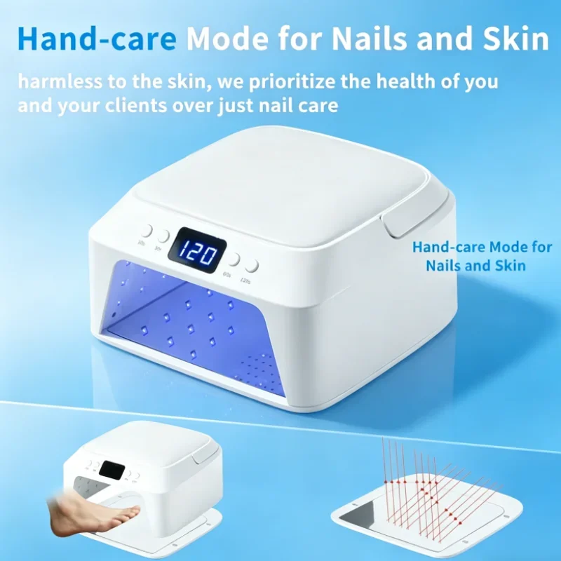 

Professional UV Lamp For Nails 71 LEDs Large Space Nail Dryer Hand Pillow Smart Sensor 72 W Manicure Pedicure