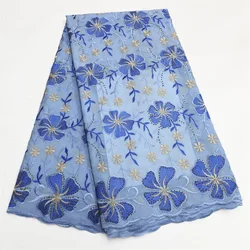 Latest Swiss Voile Lace In Switzerland Embroidered Cotton African Lace Fabric 2025 High Quality For Women Wedding Party
