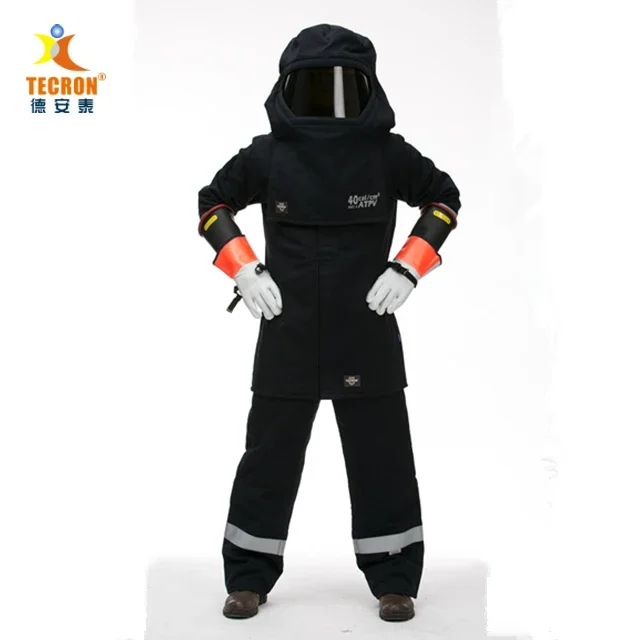 Traje de seguridad eléctrica, traje de flash arc 40cal, ropa de seguridad nominal arc