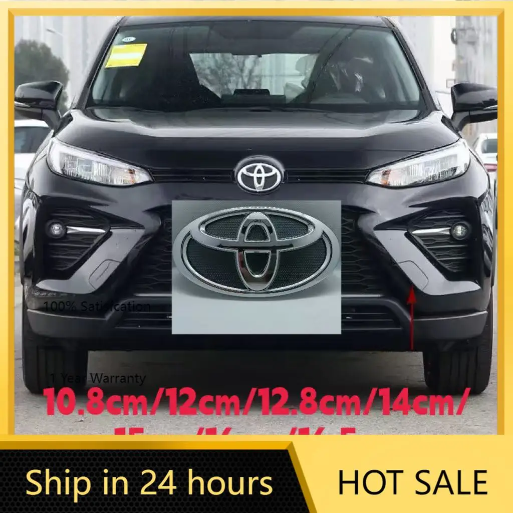 

2026 Горячие колпаки для ступиц Toyota, универсальная эмблема передней решетки Toyota с монтажным основанием для Camry, Vios, RAV4, Yaris, Corolla M
