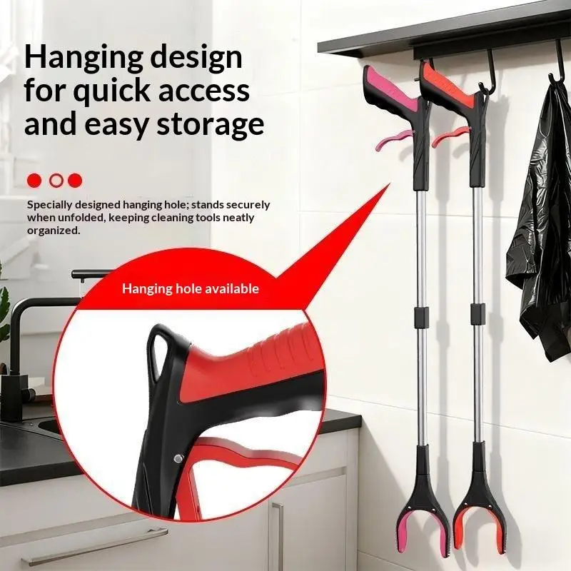 Grabber Reacher Tool Foldable Thickened Litter Picker No Bend Cleaning Tool For Home Garden Sanitation Work
