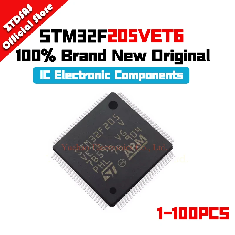 

1-100pcs STM32F205VET6 STM32F STM32F205 STM32F205VE STM IC MCU Microcontroller LQFP-100