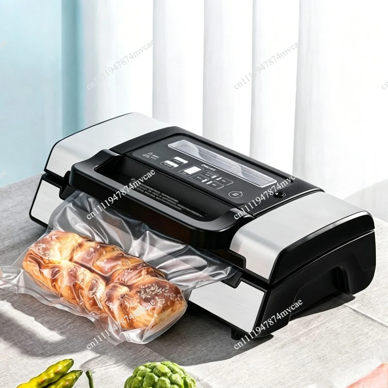 220V Commercial Vacuum Sealer Machine Multifunction Automatic Vacuum Food Sealer with Built-in Roll Storage & Cutter