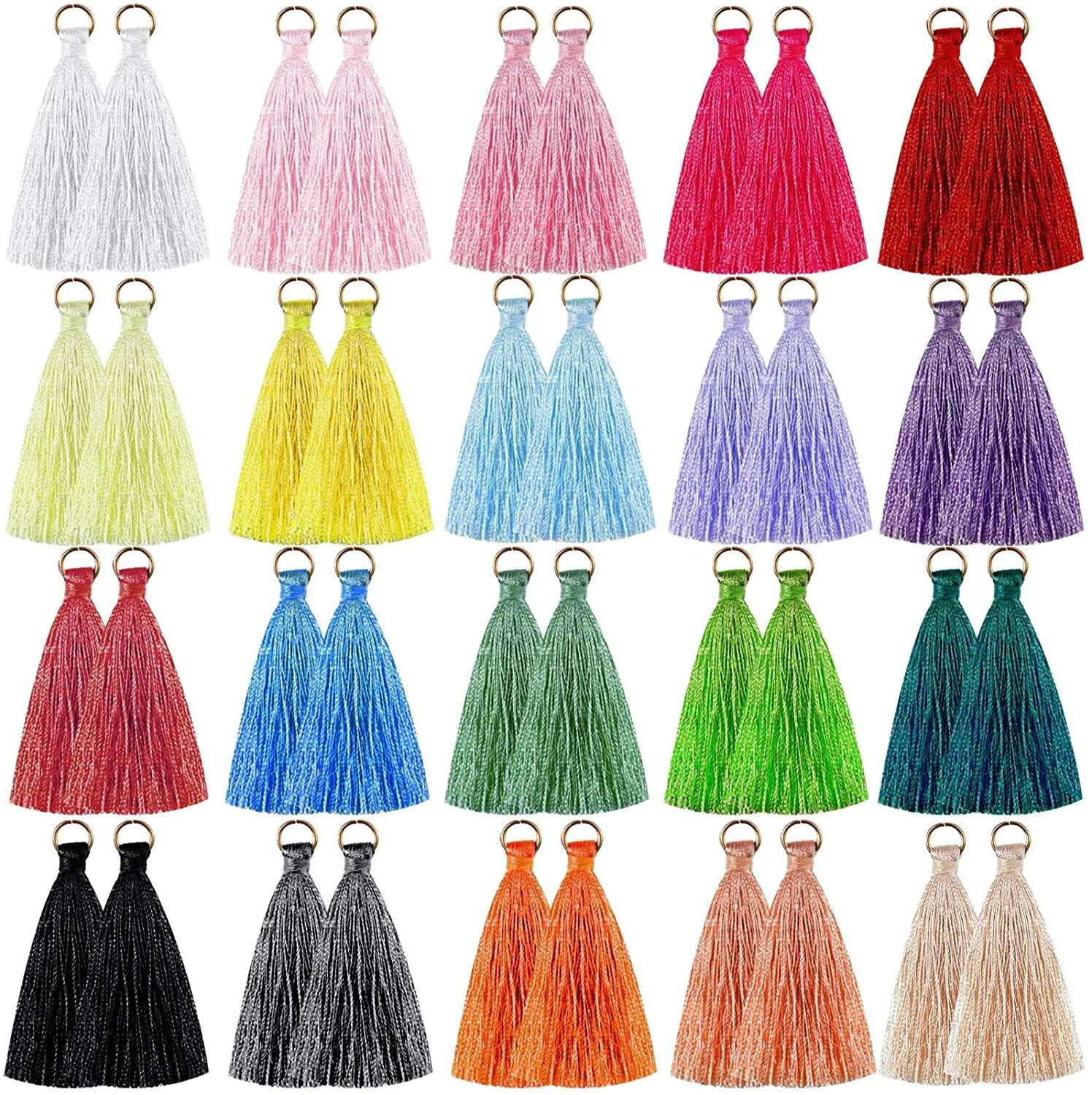 10 Pcs/lote Multicolor Polyester Cotton Tassels Jewelry Accessories DIY Bracelets Necklace Earrings Materials Women Jewelry