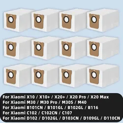 Dust Bag Compatible For Xiaomi Robot Vacuum X10 / X10+ / X20+ / X20 Pro / X20 Max / M30 / M30 Pro / M30S / M40 / B116 / C102CN