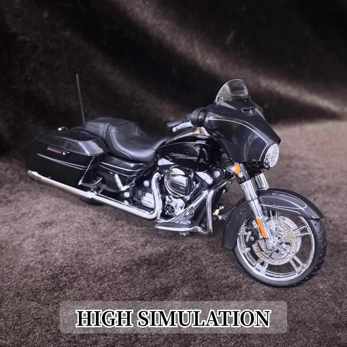 Limitado escala 1:12 HD 2015 Street Glide Mini modelo de motocicleta especial, réplica de vehículo coche figura en miniatura chico juguete de regalo de Navidad