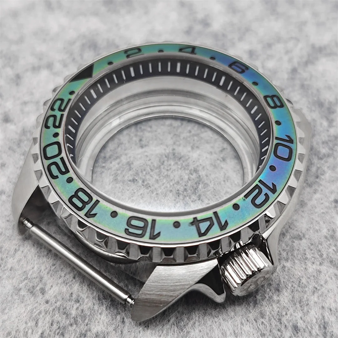 42MM Watch Case SKX Case with Sapphire Mirror for Men's Watch Part 007 Watch Modification Parts Fits NH35 NH36 Movement