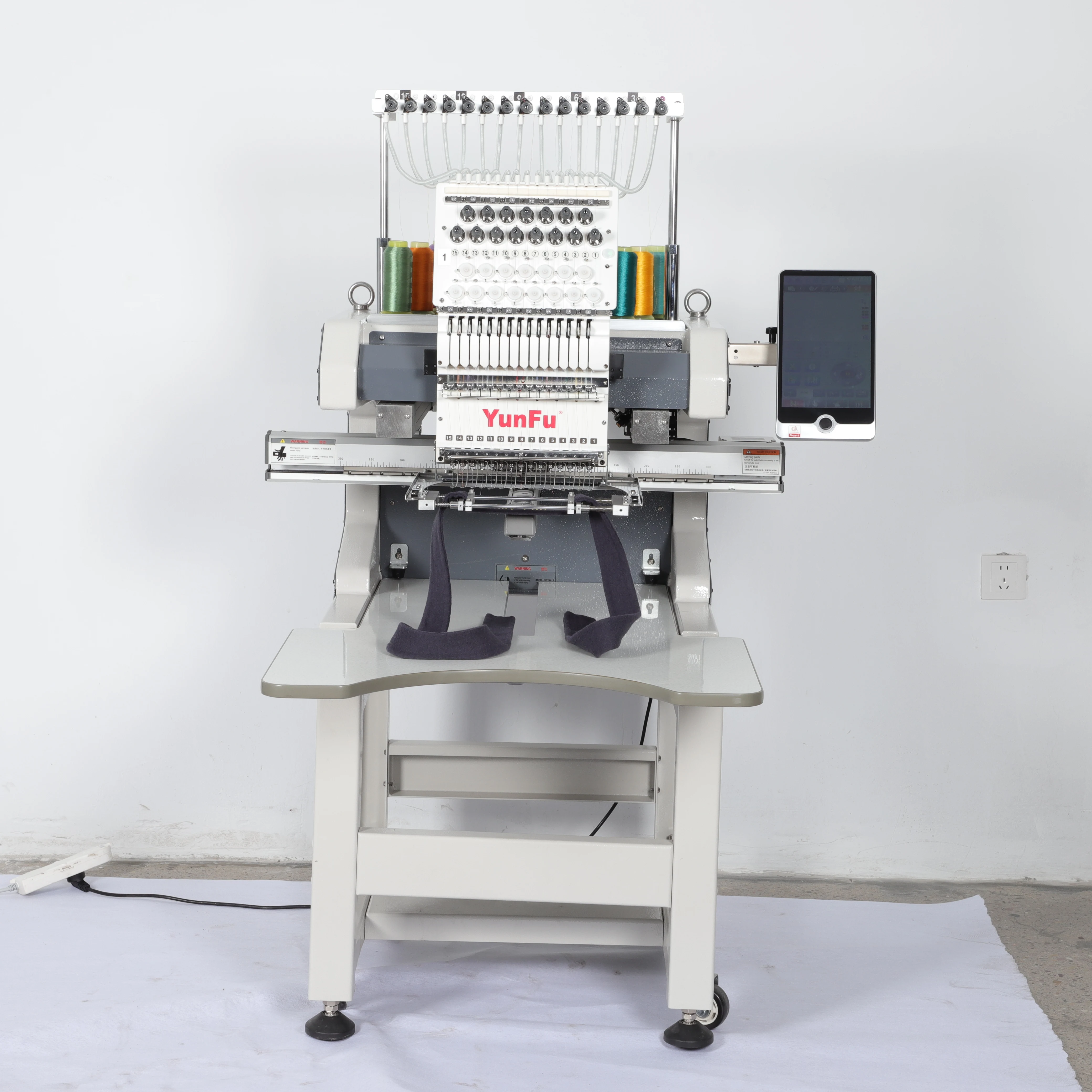 YunFu 2025 ماكينة تطريز الأغطية التجارية الأصلية 12/15 إبرة مع ماكينة تطريز مكونات أساسية أصلية 100% #6