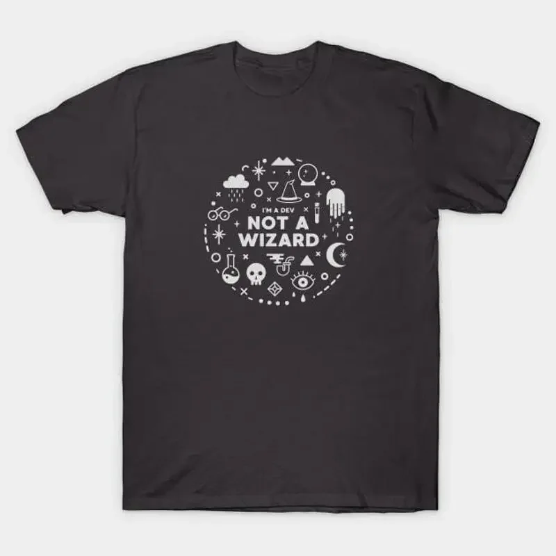 I'm a Developer not Wizard Programming T Shirt S 5XL Fast Shipping