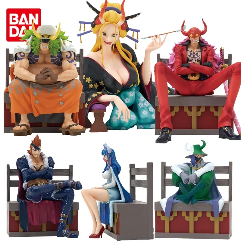 Bandai Original Ichiban KUJI ONE PIECE Ulti Page Black Maria X· Drake Anime Action Figure Toys For Boys Girl Kids Birthday Gifts