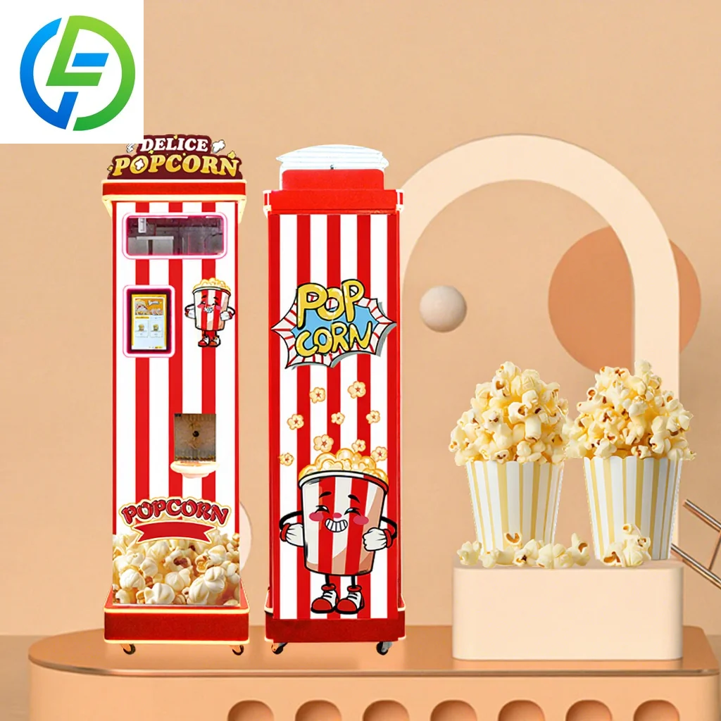 FOODLINE High Output Automatic Popcorn Maker Real Time Temp Display Uniform Corn Popping Retail Gear