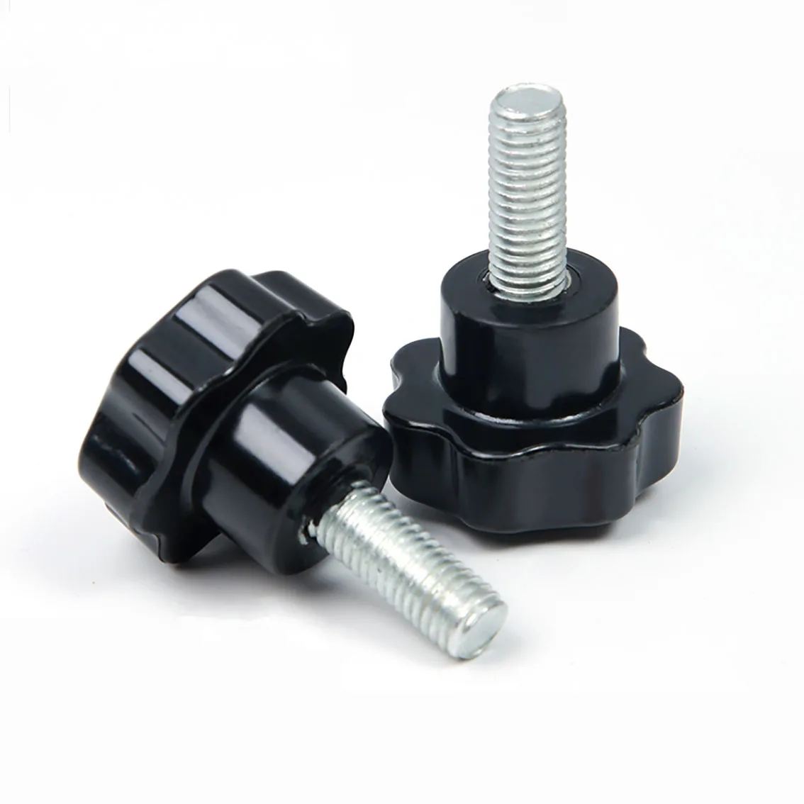Handle diameter 50mm Plum Handle Screw Star Shaped Bakelite Hand Screw Star Shaped Screw Mechanical Handle Galvanized Screw M10