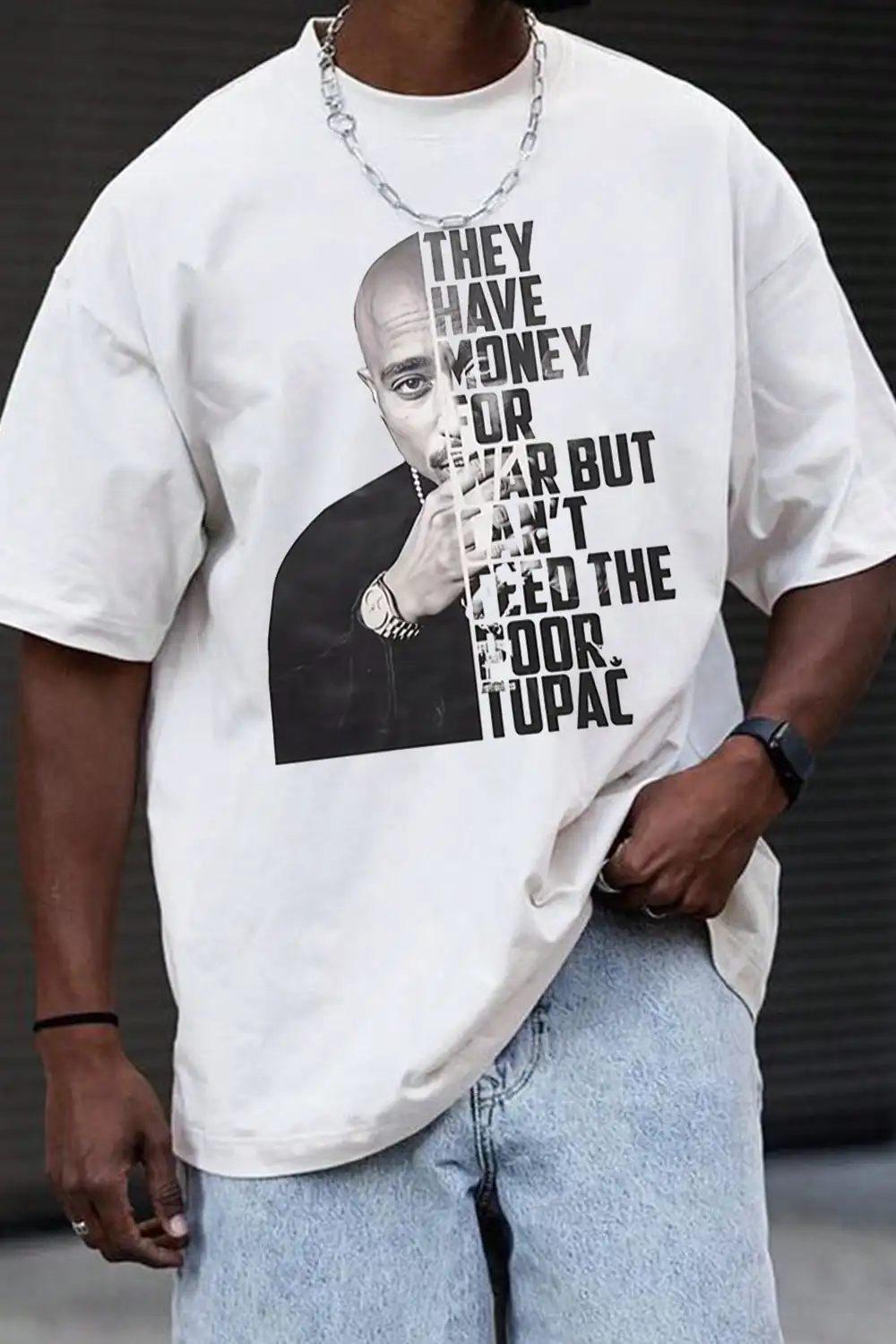 Tupac Isgoat T-Shirt Men Women Oversized Casual Cotton Loose Streetwear Harajuku High Quality Short Sleeve Female Male Clothing