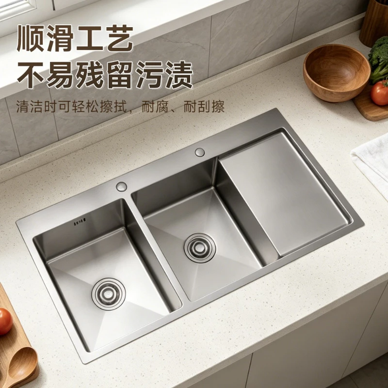 Sheet-mounted Kitchen Sinks Handcrafted Stainless Kitchen Sinks Corrosion-resistant Home Improvement Lavelli Da Cucina ZY40SC