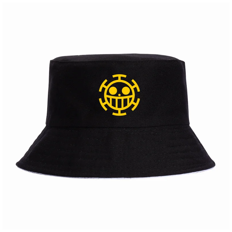 ONE PIECE Luffy Summer Hats Women Men Zoro Panama Bucket Caps The Design Flat Visor Hat Harajuku Bucket Hats Fisherman Hat Gifts