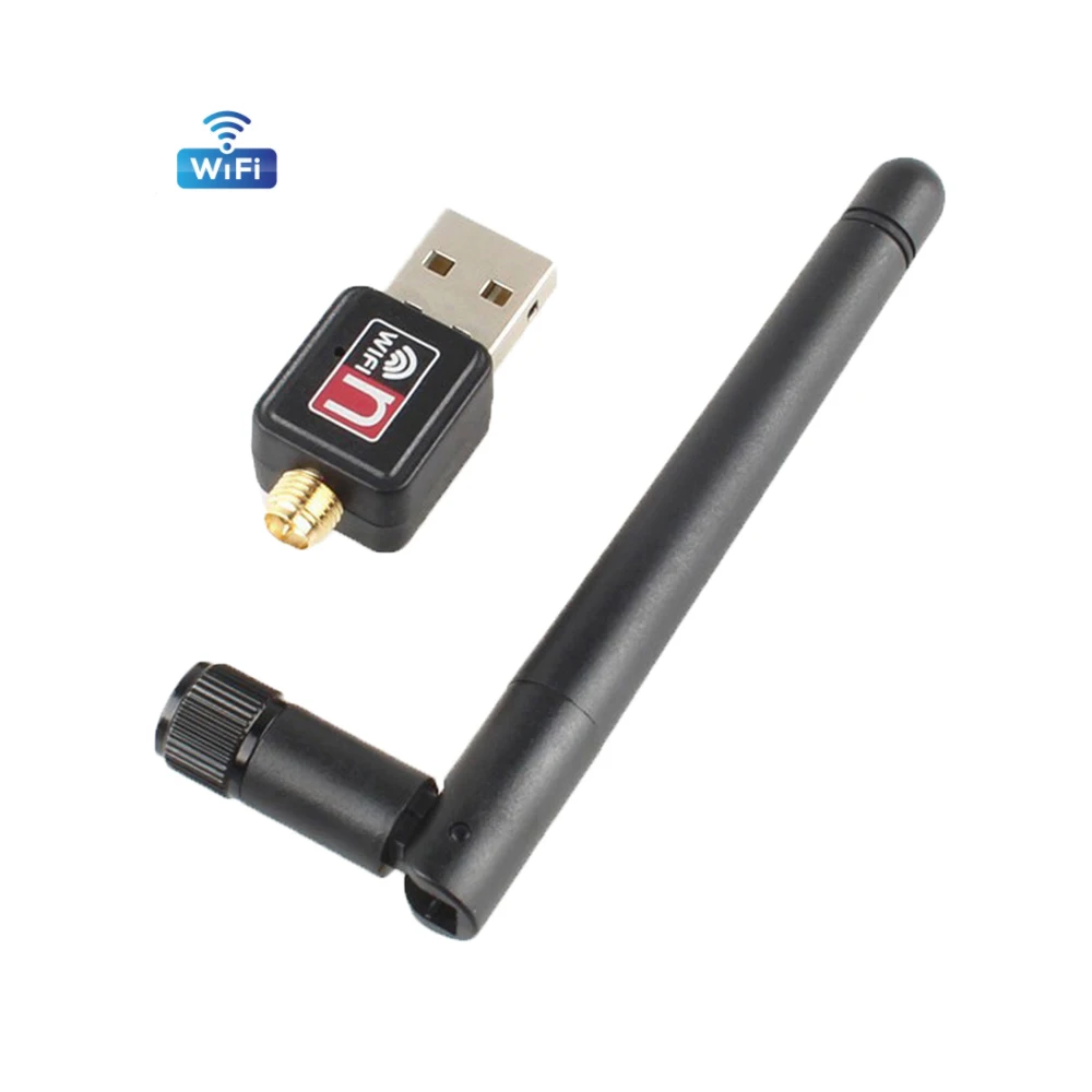 USB 2.0 WiFi بطاقة الشبكة اللاسلكية 150Mbps 802.11 b/g/n LAN محول مع هوائي قابل للتدوير لأجهزة الكمبيوتر المحمول جهاز دونغل واي فاي صغير