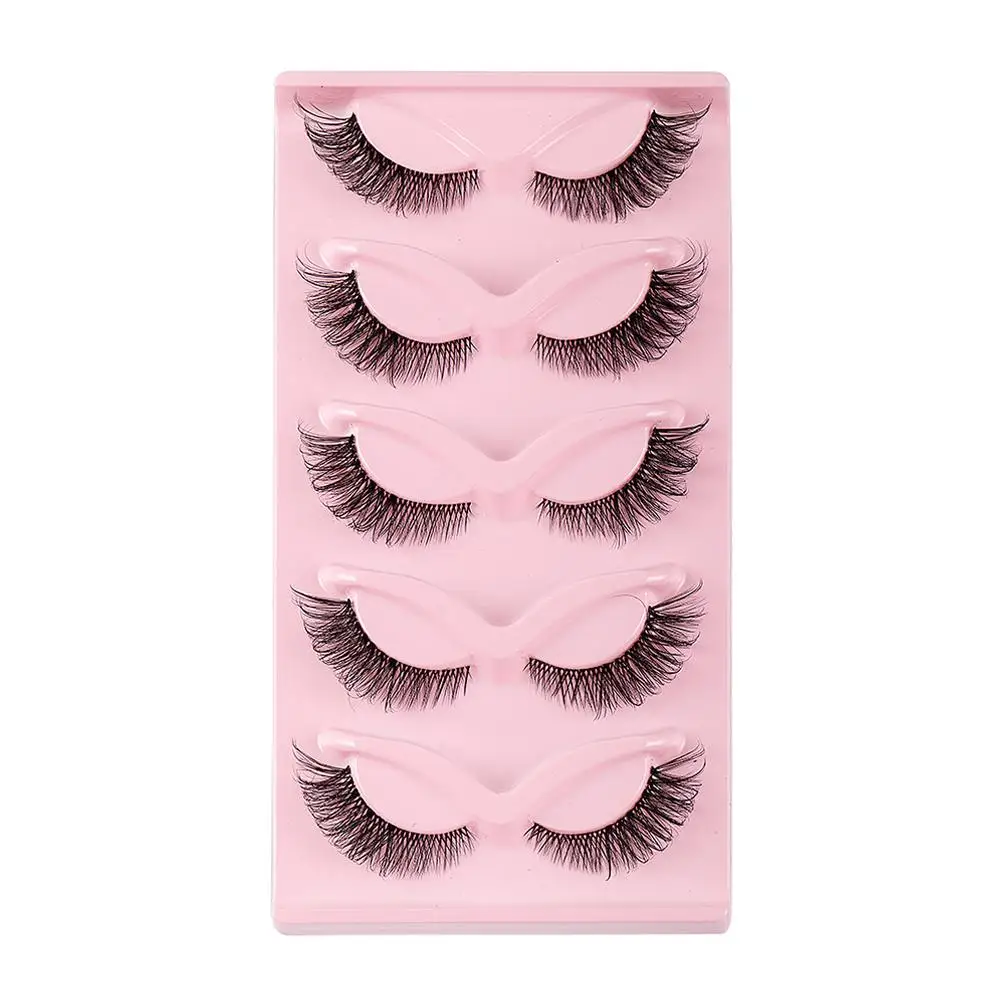 Fox Eye Eyelashes Cat Eye Lashes Winged End Eye Elongated Mink Cils Eyelashes Lashes Long Natural Fluffy Fake Faux Soft Fau C4B6