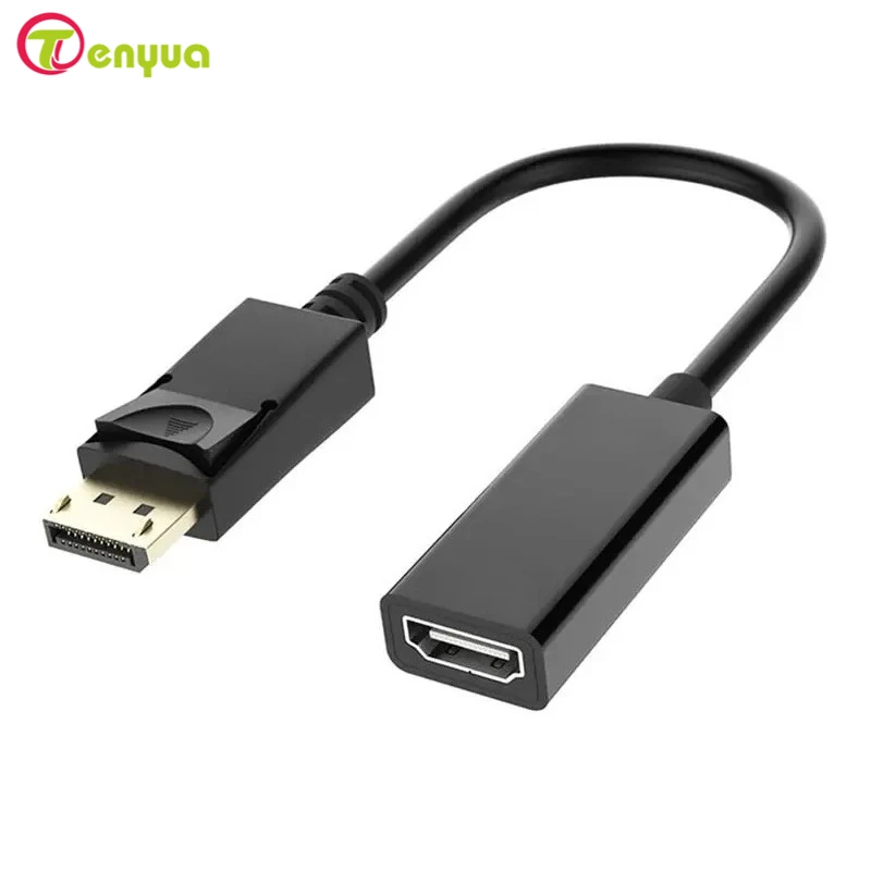 4k DP to HD-compatible Cable Adapter Male To Female For HP/DELL Laptop PC Display Port to HD-compatible Cord Converter