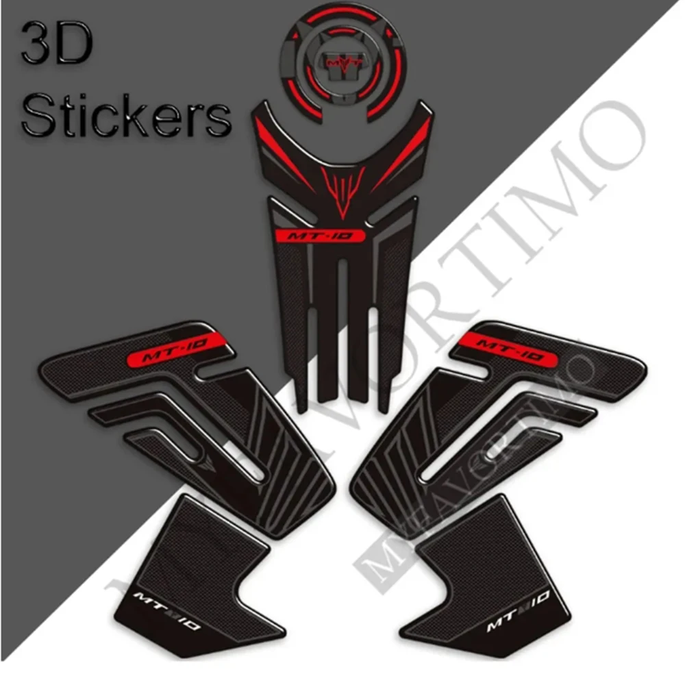 Tank Pad Grips For Yamaha MT10 FZ10 FZ MT - 10 MT-10 SP Motorcycle Gas Fuel Oil Kit Knee Protector Hyper Naked Stickers Decals