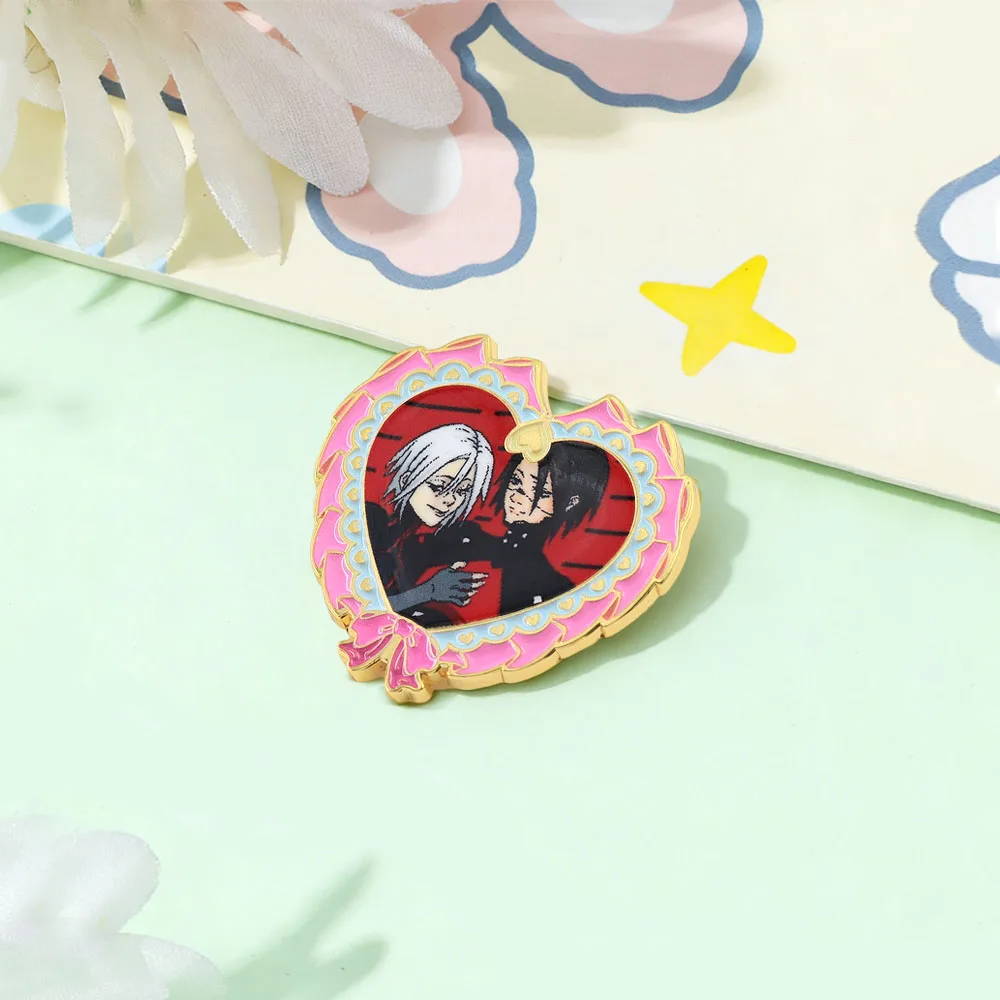 Signalis Game Elster Ariane Heart Emaille-Pin Paar Survival Horror Niedlich BL Gothic Yaoi Mädchen Liebhaber Brosche Anstecknadel Geschenk Accessoire – Detail 7