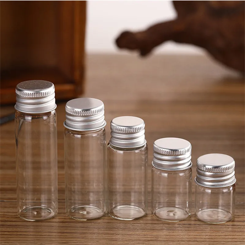 6pcs Small Glass Bottles with Clear Cork Stopper Jars Tiny Wedding Vials 38x22mm Message Favor Containers Jewelry Spell Jars