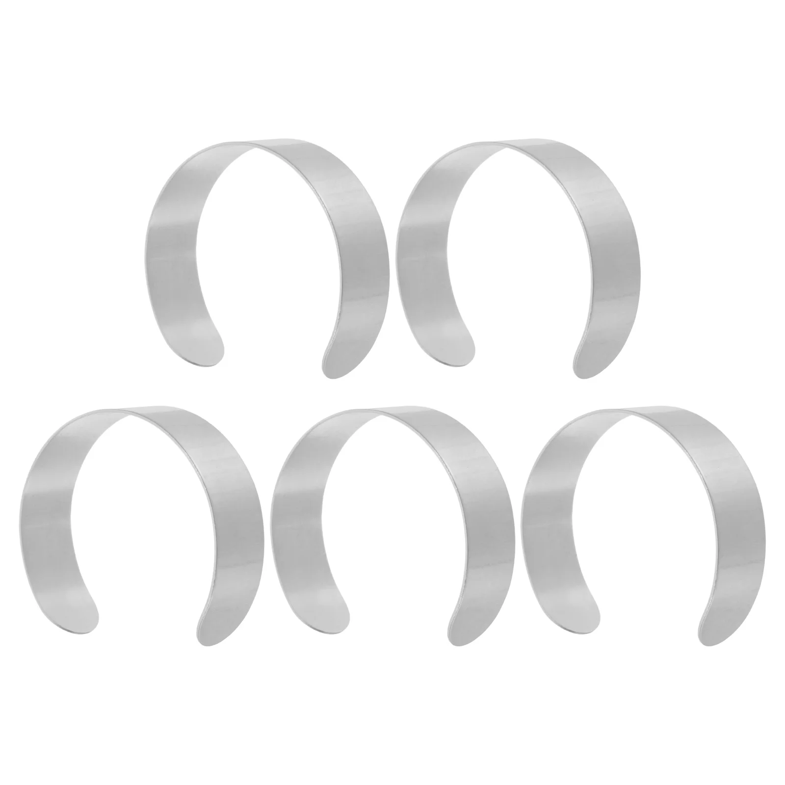 

5 Pcs Bracelet Stainless Steel Inner Core Bangle Blank Cuff Clasp for Jewelry Making Blanks 304 Bangles Miss