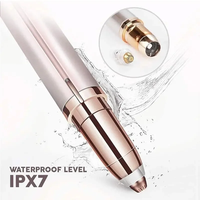 Portable Electric Eyebrow Trimmer Pen for Women, Painless Precision Eyebrow Shaver Razor blades for Face Hair Removal Tools