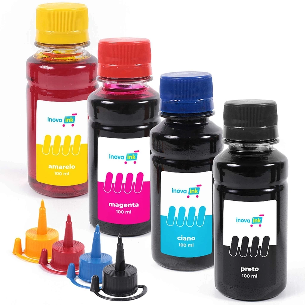 Kit 4 Paints Compatible Printer G6010 100ml Inova Ink