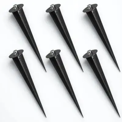 

6pcs Plastic Solar Light Stakes Ground Spikes Replacement Screws Included Lightweight Durable For Garden Path